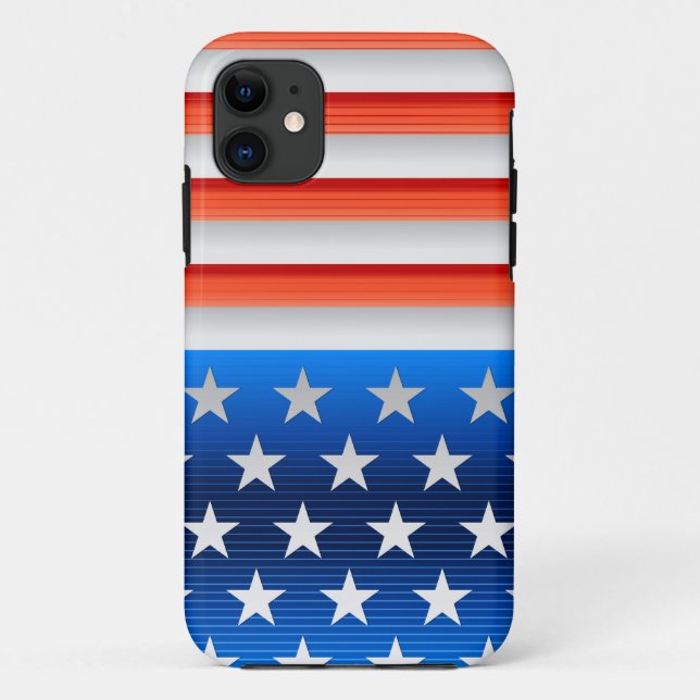 Amerikanische Flagge Case-Mate iPhone Hülle (Rückseite)