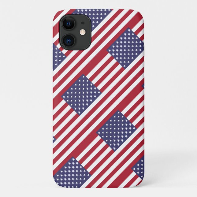 Amerikanische Flagge Case-Mate iPhone Hülle (Rückseite)