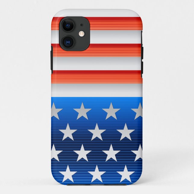 Amerikanische Flagge Case-Mate iPhone Hülle (Rückseite)