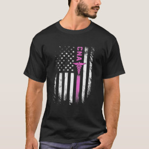 Amerikanische Flagge CNA Patriotic Krankenschweste T-Shirt