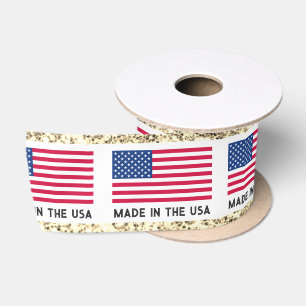 Amerikanische Flagge Cool aus Kleidungsmarken der Satinband