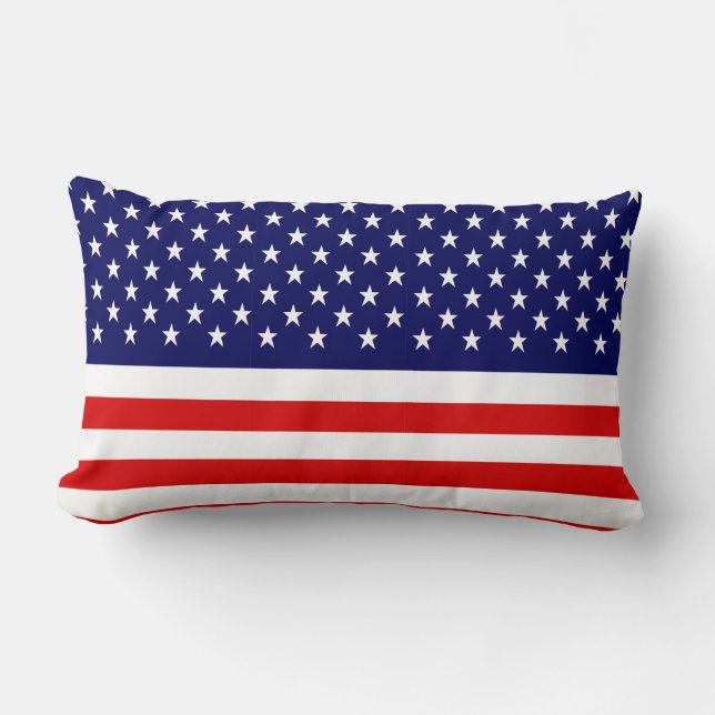Amerikanische Flagge Cool Patriotisch Lendenkissen (Vorderseite)