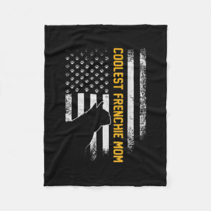 Amerikanische Flagge Coolster französischer Bulldo Fleecedecke