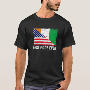 Amerikanische Flagge & Côte d'Ivoire Flag Beste Po T-Shirt