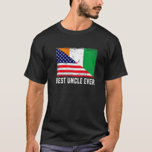 Amerikanische Flagge & Côte d'ivoire Flag Bester U T-Shirt