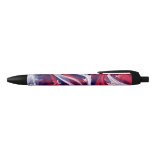 Amerikanische Flagge Custom Black Trim Pen Kugelschreiber