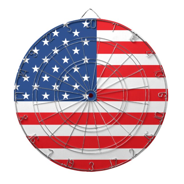 Amerikanische Flagge Dartscheibe (vorne)