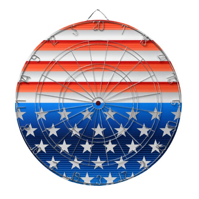 Amerikanische Flagge Dartscheibe (vorne)