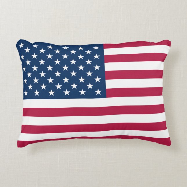 Amerikanische Flagge Dekokissen (Vorderseite)