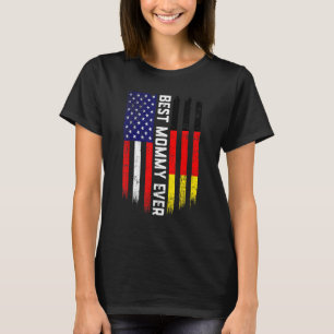 Amerikanische Flagge & Deutschland Flag Beste Momm T-Shirt