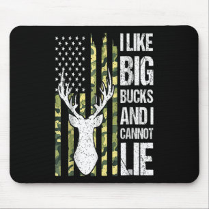 Amerikanische Flagge, die ich mag große Knüppel un Mousepad