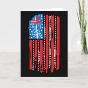 Amerikanische Flagge Disc Golf Bysket Kette 4. Jul Karte