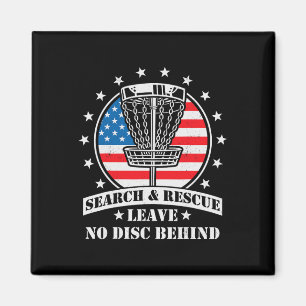 Amerikanische Flagge Disc Golf Suchen Und Retten 4 Magnet