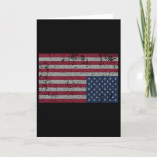 Amerikanische Flagge Distressed auf dem Kopf Verei Karte