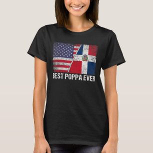 Amerikanische Flagge Dominikanische Republik Beste T-Shirt