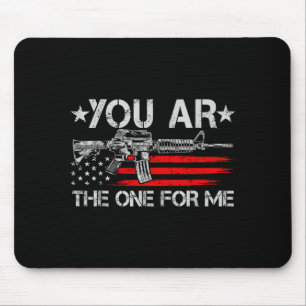 Amerikanische Flagge du bist die eine für mich Mousepad