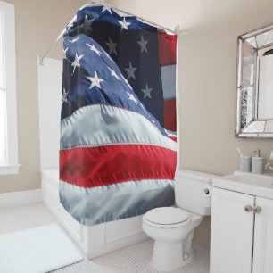 Amerikanische Flagge Duschvorhang