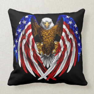 Amerikanische Flagge Eagle Kissen