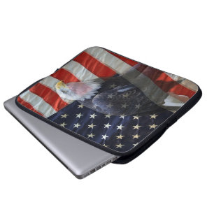 Amerikanische Flagge Eagle Laptopschutzhülle