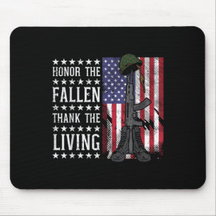 Amerikanische Flagge Ehre der gefallenen Mütter Mousepad