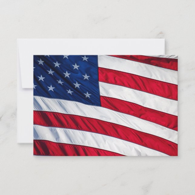 Amerikanische Flagge Einladung (Vorderseite)