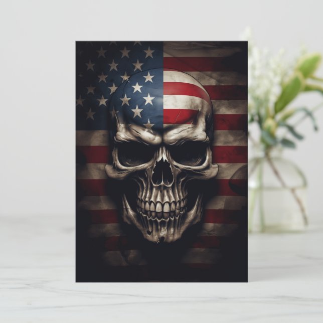 Amerikanische Flagge Einladung (Stehend Vorderseite)
