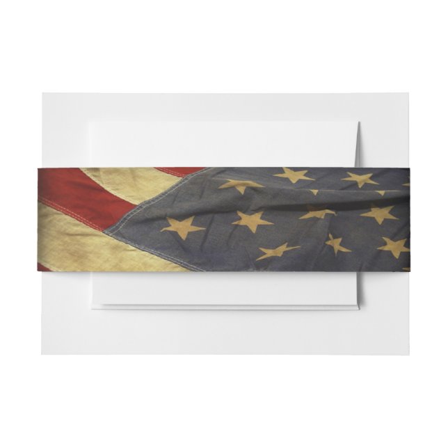 Amerikanische Flagge Einladungsbanderole (Vorderseite Beispiel)