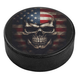 Amerikanische Flagge Eishockey Puck