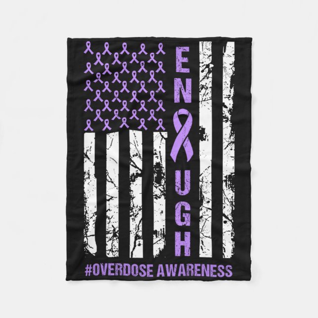 Amerikanische Flagge Endung Endoverdose Internatio Fleecedecke (Vorderseite)
