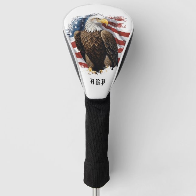 *~* Amerikanische Flagge .. Erste Schritte USA Bal Golf Headcover (Vorderseite)