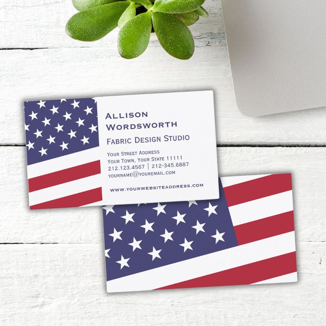 Amerikanische Flagge - Feier der US-Visitenkarte Visitenkarte (Von Creator hochgeladen)