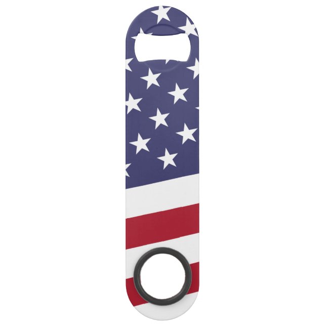 Amerikanische Flagge - feiern Sie die USA Speedflaschenöffner (Vorderseite)
