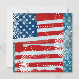 Amerikanische Flagge Feiertagskarte
