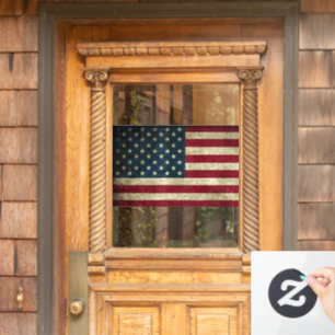Amerikanische Flagge Fensteraufkleber