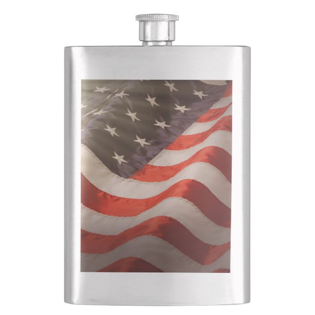Amerikanische Flagge Flachmann (Vorderseite)