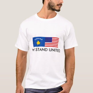 amerikanische Flagge, Flag_of_Kosovo, STEHEN WIR T-Shirt