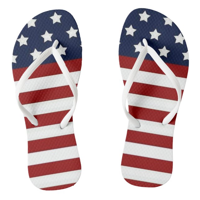 Amerikanische Flagge Flip Flops (Fußbett)