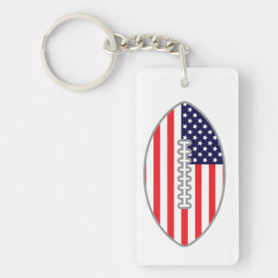 Amerikanische Flagge Football Schlüsselanhänger