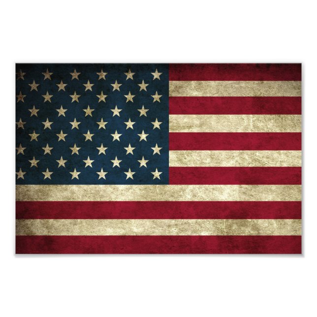 Amerikanische Flagge Fotodruck (Vorne)