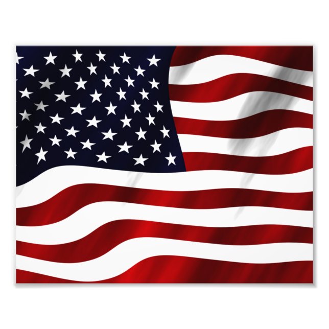 Amerikanische Flagge Fotodruck (Vorne)
