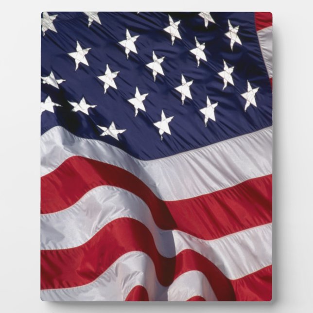 Amerikanische Flagge Fotoplatte (Vorderseite)