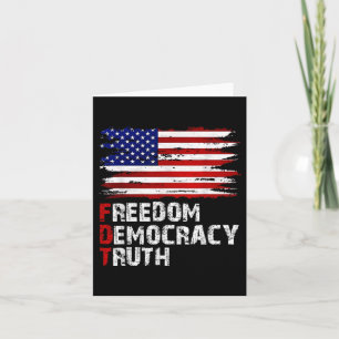 Amerikanische Flagge Freiheit Demokratie Wahrheit Karte