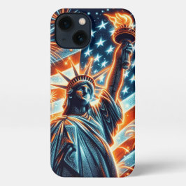 Amerikanische Flagge, Freiheitsstatue, 4. iPhone C iPhone Hülle