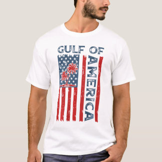 Amerikanische Flagge für den Golf von Amerika nach T-Shirt