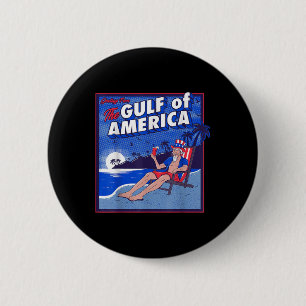 Amerikanische Flagge für den Retro-Golf von Amerik Button
