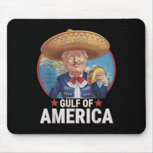 Amerikanische Flagge für den Retro-Golf von Amerik Mousepad