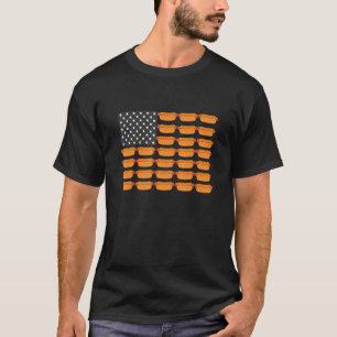 Amerikanische Flagge für Hot Dog T-Shirt