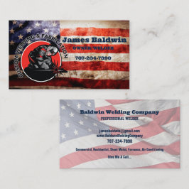 Amerikanische Flagge für kundenspezifisches Schwei Visitenkarte