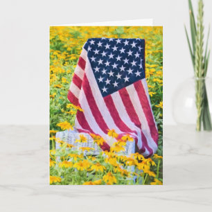 Amerikanische Flagge für Stuhlwasser Karte