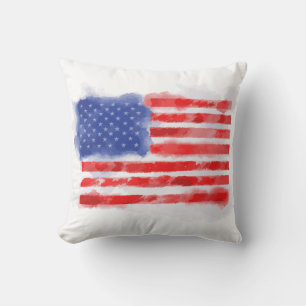 Amerikanische Flagge für Veteranen und Patrioten Kissen